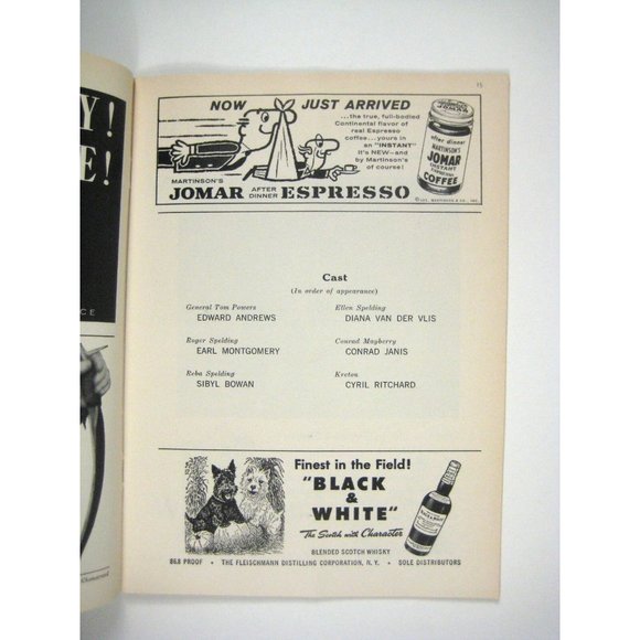 Visit to a Small Planet Playbill 1957 Booth Theatre Cyril Ritchard Edward Andrew - Picture 5 of 12